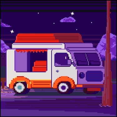 Машина в стиле 8-bit